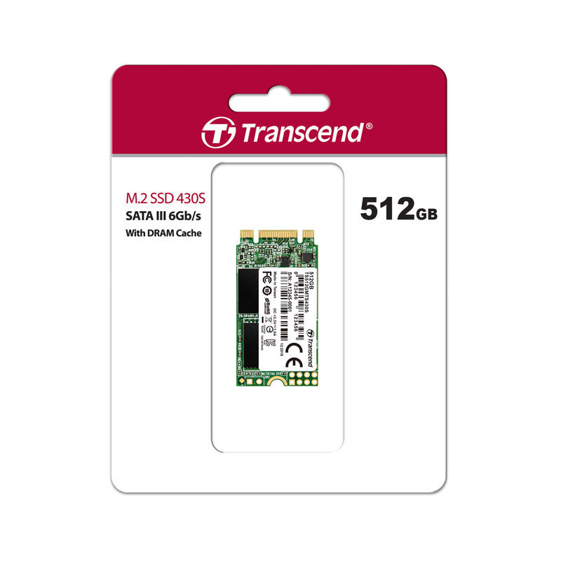 Transcend MTS430S 512GB 22x42mm M.2 Ultrabook SSD