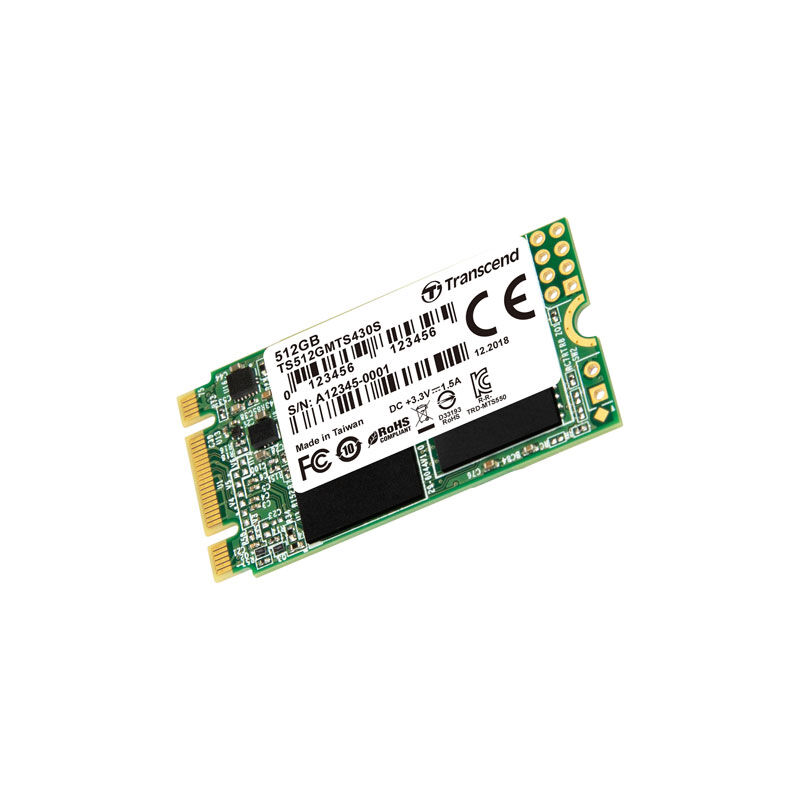 Transcend MTS430S 512GB 22x42mm M.2 Ultrabook SSD
