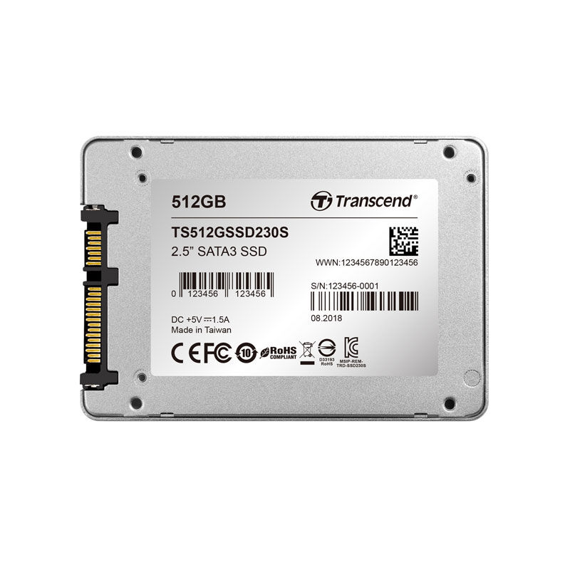 Transcend 230S 512GB 2.5 inç SATA III Notebook-Masaüstü SSD