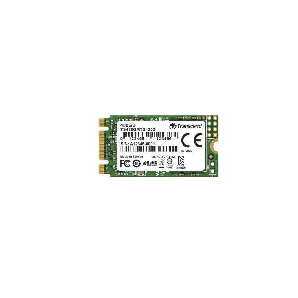 Transcend MTS420S 480GB 22x42mm M.2 Ultrabook SSD