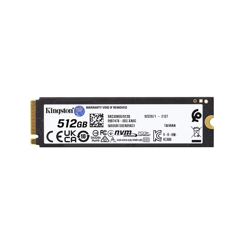 Kingston KC3000 512GB 22x80mm PCIe 4.0 x4 M.2 NVMe SSD