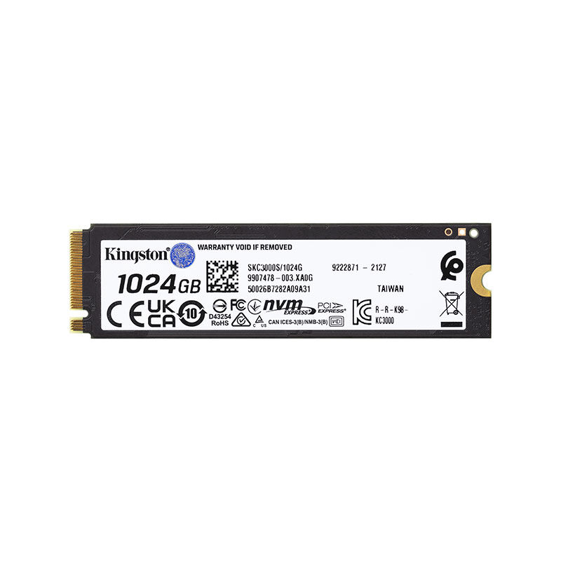 Kingston KC3000 1TB 22x80mm PCIe 4.0 x4 M.2 NVMe SSD