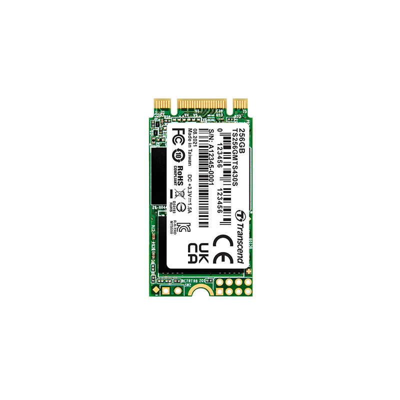 Transcend MTS430S 256GB 22x42mm M.2 Ultrabook SSD