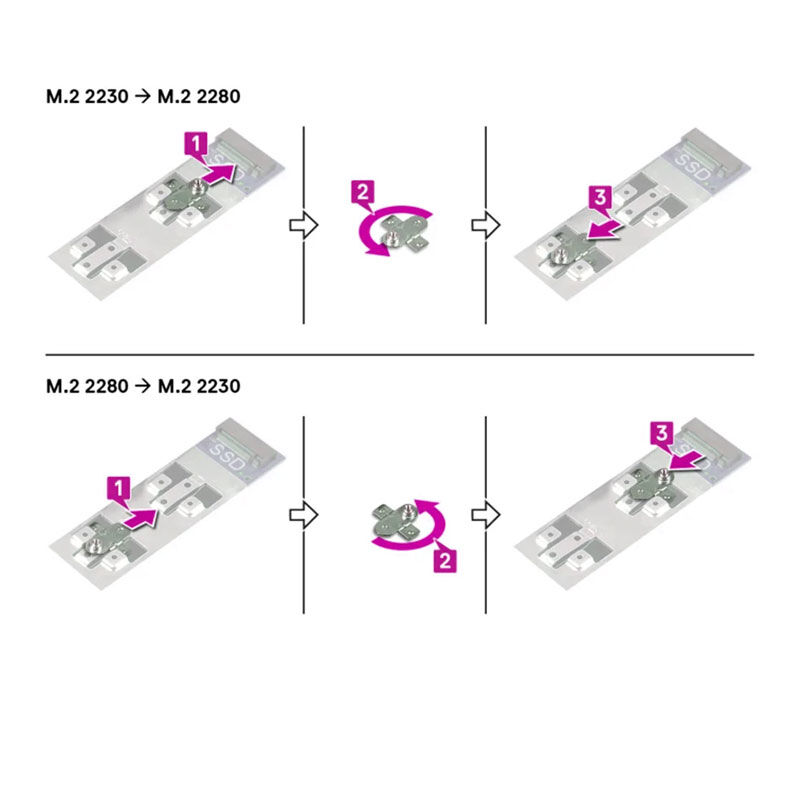 OEM M.2 22x30mm M.2 22x80mm Dell G15 Çevirici Ünite