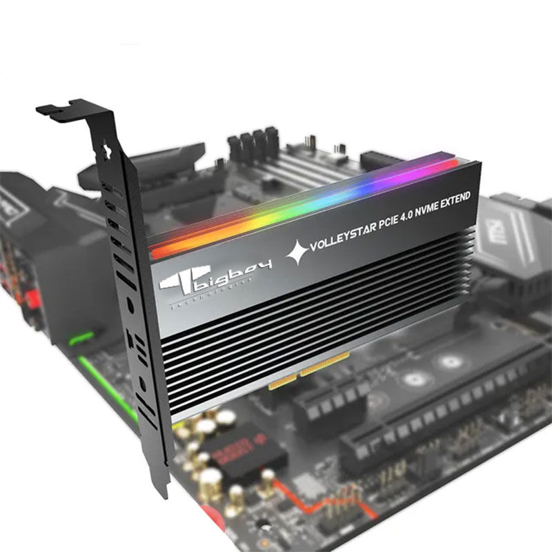 Bigboy PCIe 4.0 x4 M.2 x4 Soğutuculu RGB 1xNVMe Çevirici Ünite