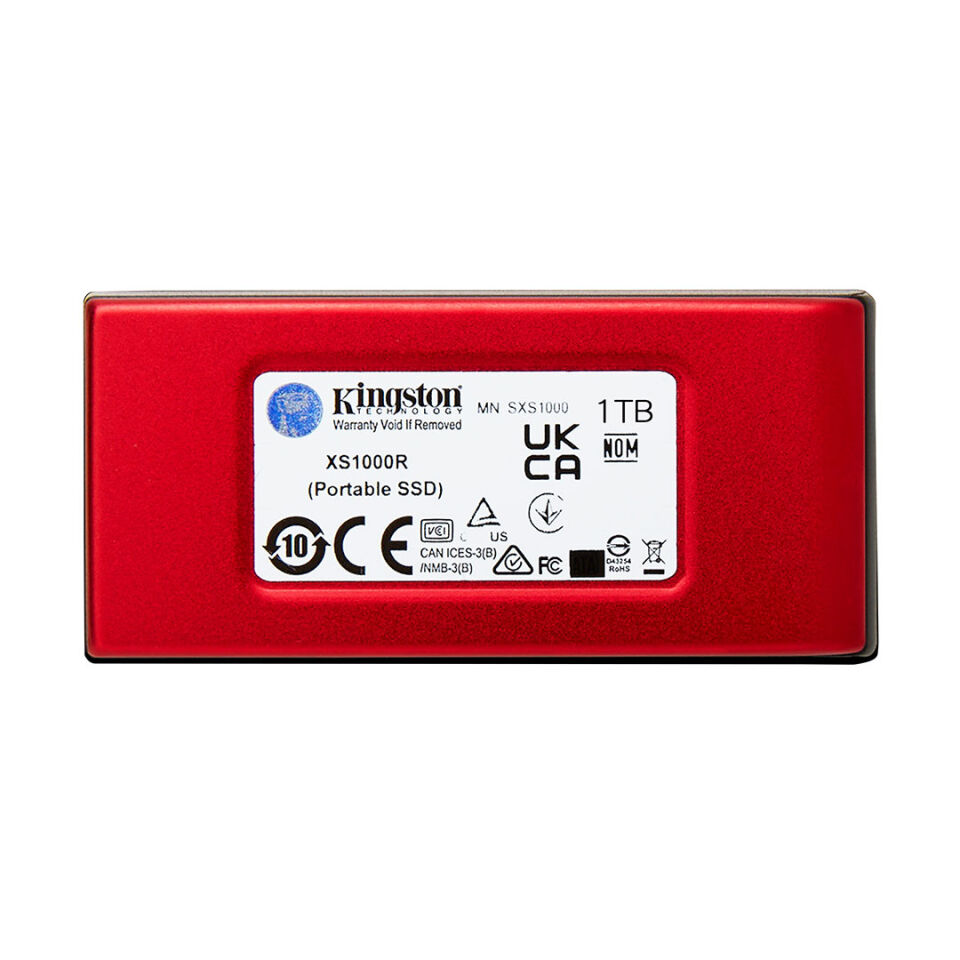 Kingston XS1000 1TB USB 3.2 Gen 2 Mini Kırmızı Taşınabilir SSD