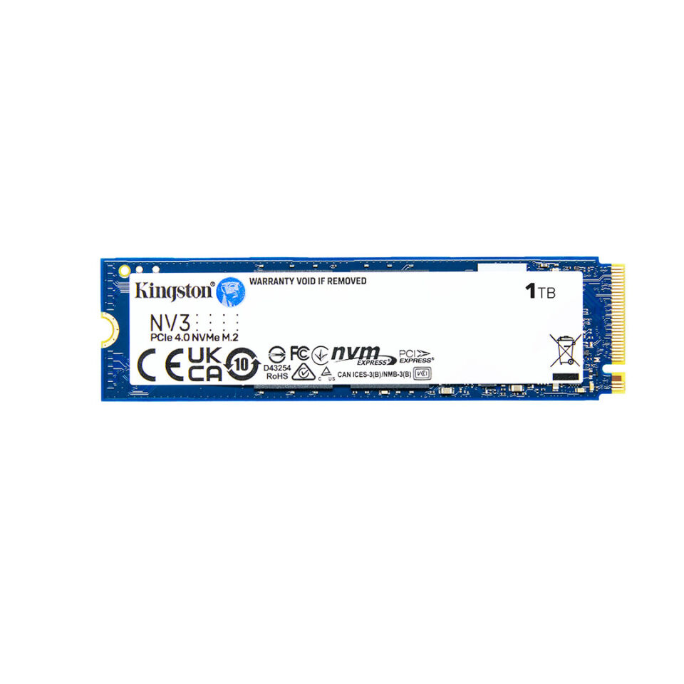 Kingston NV3 1TB 22x80mm PCIe 4.0 x4 M.2 NVMe SSD