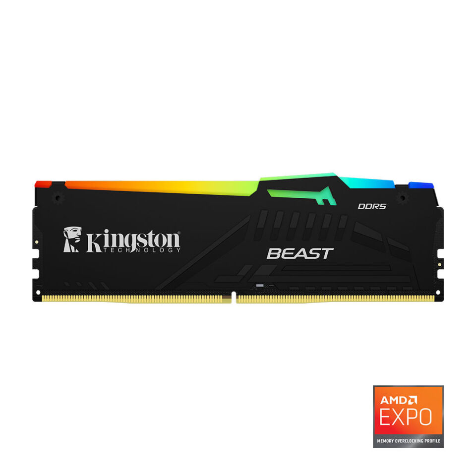 Kingston Beast RGB Expo 32GB DDR5 5600MHz CL36 Masaüstü Performans Ram