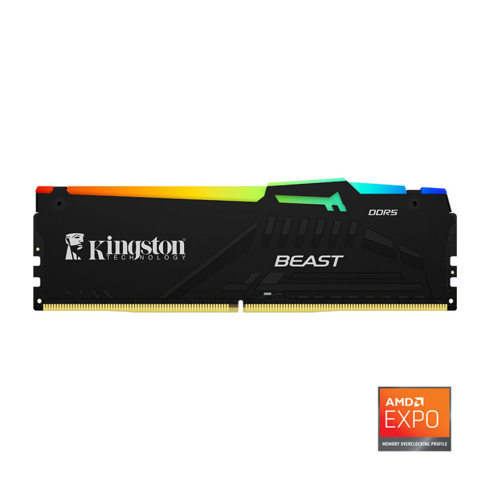Kingston Beast RGB Expo 32GB DDR5 6000MHz CL36 Masaüstü Performans Ram