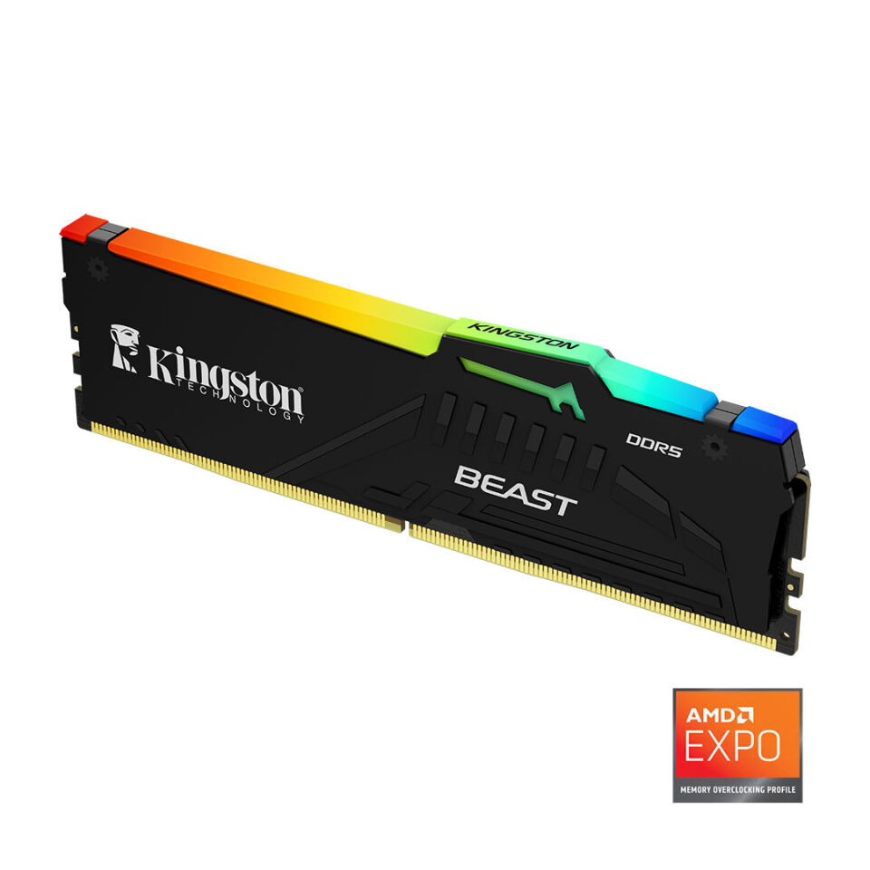 Kingston Beast RGB Expo 32GB DDR5 6000MHz CL36 Masaüstü Performans Ram