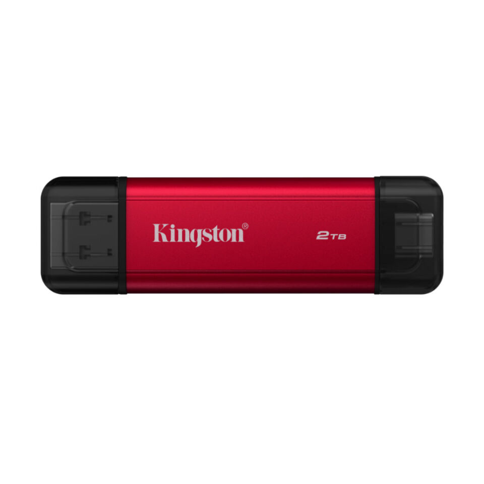 Kingston 2TB USB 3.2 Gen 2.2 Type C Mini Kırmızı Taşınabilir SSD