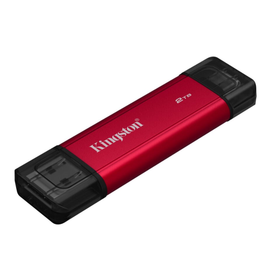 Kingston 2TB USB 3.2 Gen 2.2 Type C Mini Kırmızı Taşınabilir SSD