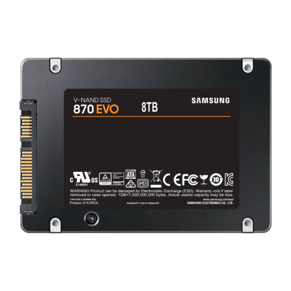 Samsung 870 EVO 8TB 2.5 inç SATA 3 SSD