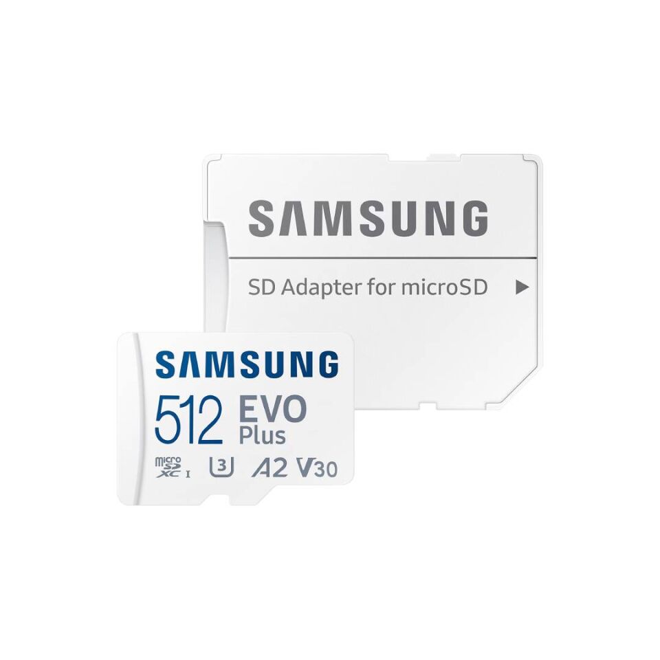 Samsung 512GB Evo Plus SDXC Class 3 (U3) UHS-I microSD Hafıza Kartı
