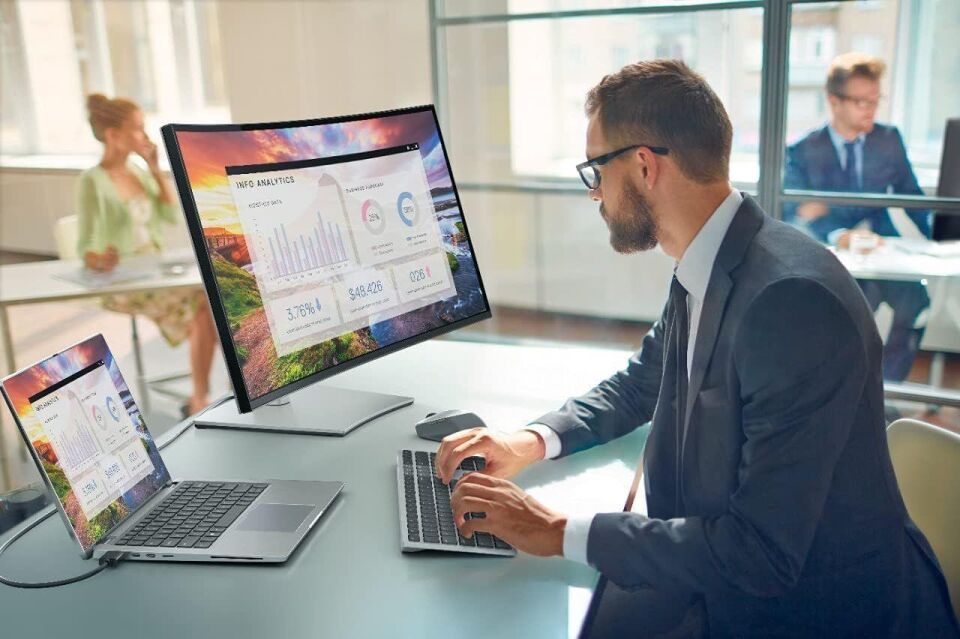 Dell Premier Multi-Device Wireless Keyboard and Mouse - KM7321W - Turkish (QWERTY) - 580-AJQR