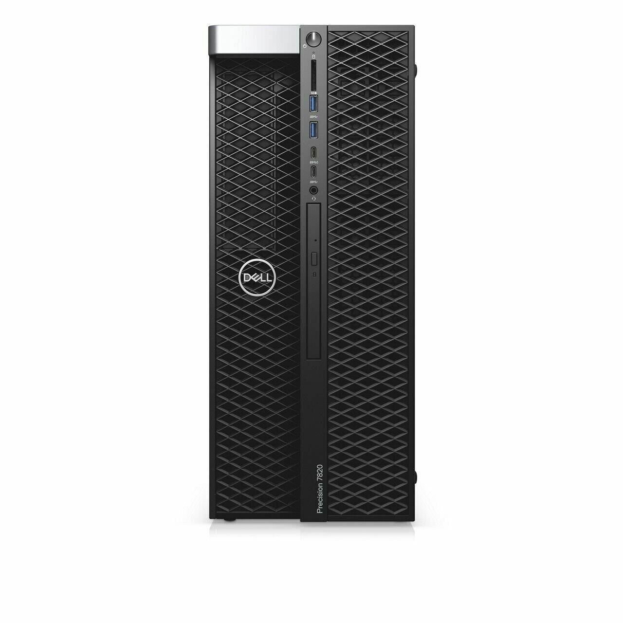 Dell Precision T7820 Tower Workstation 2 x Intel Xeon Silver 4210R 2.4GHz,(3.2GHz Turbo, 10C, 9.6GT/s 2UPI,13.75MBCache,HT(100W) DDR4- 2400 2nd) 512 GB M.2 SSD 32 GB RAM Win11pro