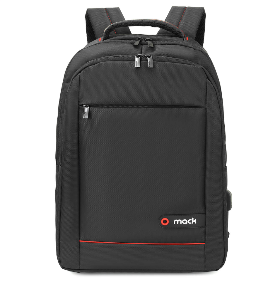 MACK MCC-006 15.6'' Office USB Girişli Notebook Sırt Çantası Siyah