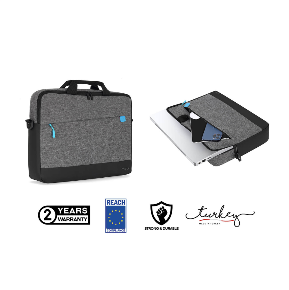 MACK MCE-1102 15.6'' UNICITY Eco Notebook Çantası Gri