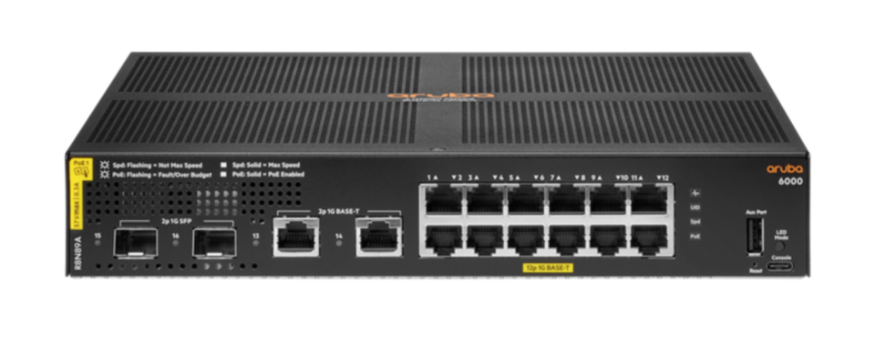 Aruba 6000 12G CL4 2SFP 139W Swch