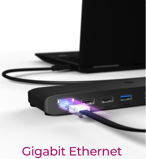 ICY BOX DK2116-C USB Type-C® Notebook DockingStation 3 Monitör