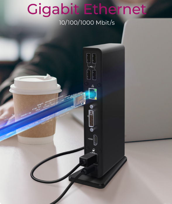 ICY BOX DK2241AC USB Type-C® Notebook DockingStation 2 Monitör