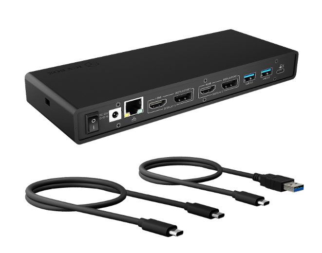 ICY BOX Notebook DockingStation 2 Monitör  USB3.2&Type-C®  DK2245