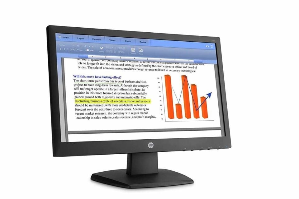 HP V194 18.5 LED-TN 5MS VGA 1366 x 768 MONITOR